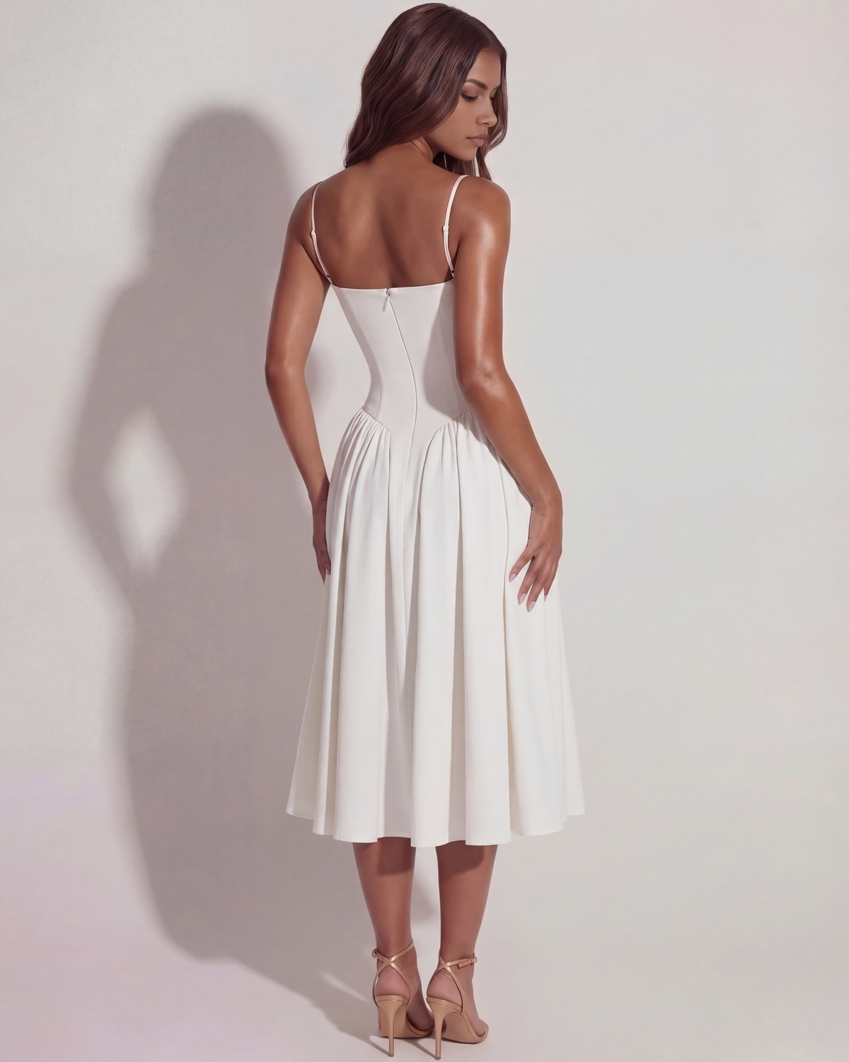 Aurelia Structured Bustier Midi Dress